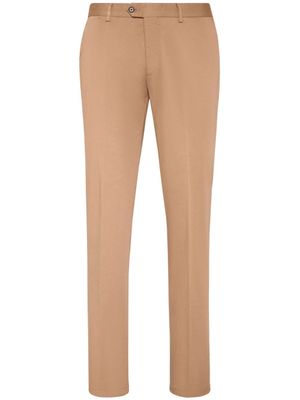 Philipp Plein pantalon chino en coton à plis marqués - Tons neutres