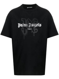 Palm Angels t-shirt à logo Paris imprimé - Noir