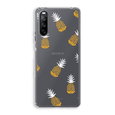 Ananasjes: Sony Xperia 10 III Transparant Hoesje