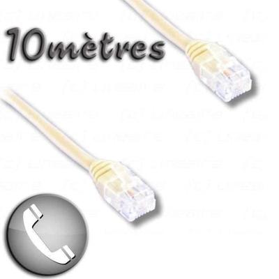 ADSL RJ11 mannelijke / RJ11 mannelijke kabel 10m