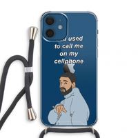 Hotline bling: iPhone 12 mini Transparant Hoesje met koord