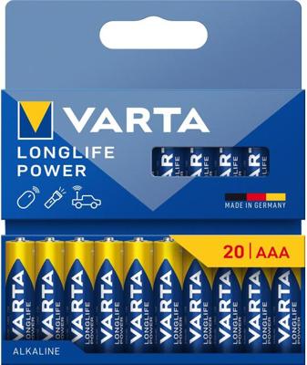 Varta AAA Longlife Power Alkaline 20x