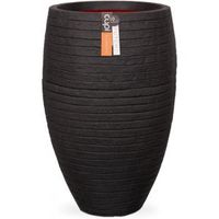 Capi Nature Row NL vase luxe 39x60cm bloempot zwart - thumbnail