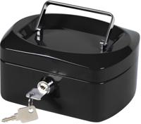 Q-CONNECT geldkoffer, 155 x 120 x 75 mm, zwart