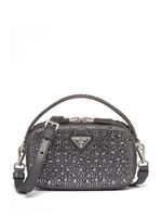 Prada mini sac à bandoulière à ornements - Gris