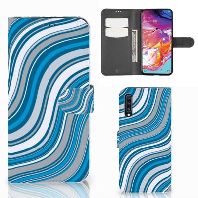 Samsung Galaxy A70 | Telefoon Hoesje | Waves Blue