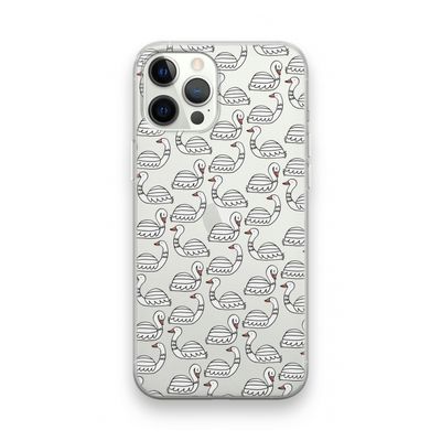Zwanen: iPhone 12 Pro Transparant Hoesje
