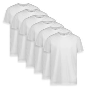 Miles Crew Neck White 6 Pack