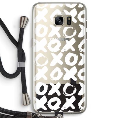 XOXO: Samsung Galaxy S7 Edge Transparant Hoesje met koord