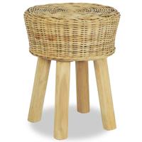 Barkruk natuurlijk rattan - thumbnail