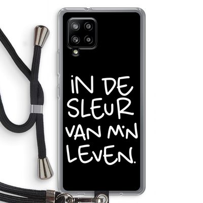 De Sleur: Samsung Galaxy A42 5G Transparant Hoesje met koord