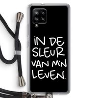 De Sleur: Samsung Galaxy A42 5G Transparant Hoesje met koord