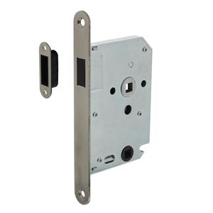 Intersteel Woningbouw magneet badkamer/toilet slot geborsteld RVS 63/8mm