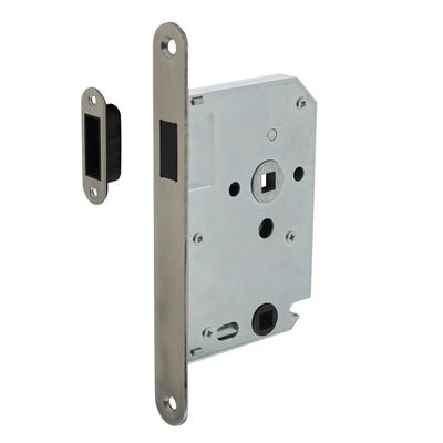 Intersteel Woningbouw magneet badkamer/toilet slot geborsteld RVS 63/8mm