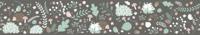 Noordwand Kids Walls Behangrand met egeltjes, vogels, paddestoelen en bloemen - 45871