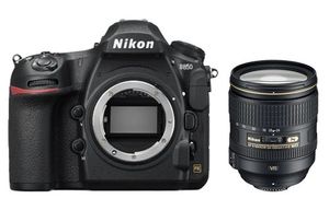 Nikon D850 + AF-S 24-120 mm 1:4G ED VR SLR camerakit 45,7 MP CMOS 8256 x 5504 Pixels Zwart