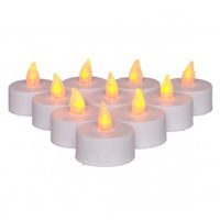 Batterijverlichting 10 stuks LED theelicht met afsandsbediening - Annas collection