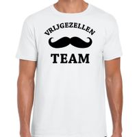 Vrijgezellen feest t-shirt voor heren - Vrijgezellen Team - wit - bachelor party/bruiloft