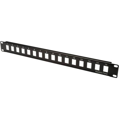 Digitus DN-91400 16 poorten Netwerkpatchpaneel 483 mm (19) Zonder connectoren 1 HE Meerdere kleuren Niet ingericht