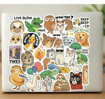 Laptop sticker grappig