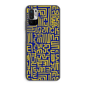 Majorelle Blue Print: Xiaomi Redmi Note 10 5G Transparant Hoesje