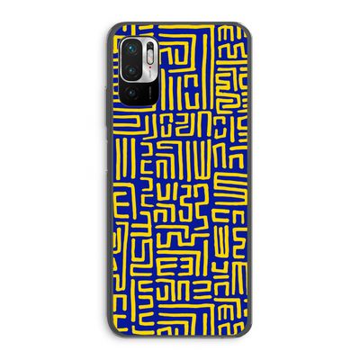 Majorelle Blue Print: Xiaomi Redmi Note 10 5G Transparant Hoesje