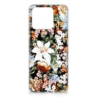 TPU Case voor Xiaomi Redmi 10C Dark Flowers