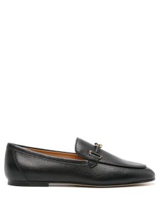 Tod's chain-link leather loafers - Noir