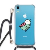 Birdy: iPhone XR Transparant Hoesje met koord