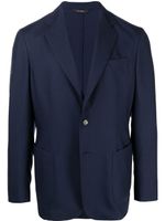 Colombo blazer boutonné en cachemire - Bleu