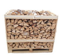 Gedroogd Openhaard Berkenhout haardhout pallet, losgestort 1.2 kuub, gestapeld 0.8 kuub bandhout Warentuin Mix - Warentuin mix