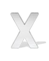 HEMA Discoletter X 10x9x10cm (zilver)