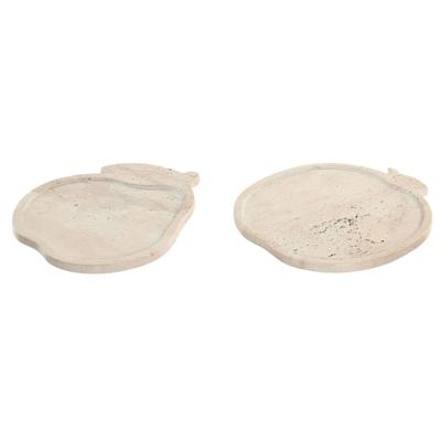 Decoratieve figuren Home ESPRIT Beige Scandinavisch 30 X 27 X 1,8 CM (2 Stuks)