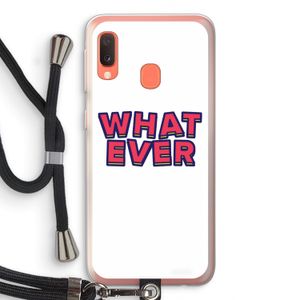 Whatever: Samsung Galaxy A20e Transparant Hoesje met koord