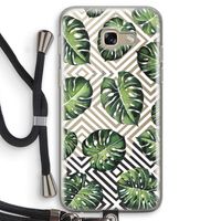 Geometrische jungle: Samsung Galaxy A5 (2017) Transparant Hoesje met koord