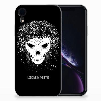 Silicone Back Case Apple iPhone Xr Skull Hair Silicone Back Case Apple iPhone Xr Skull Hair