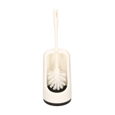 Buemag WC Toiletborstel - met houder en randreiniger - wit - 41 cm - kunststof - Toiletgarnituur