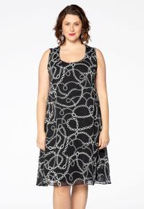 Yoek Jurk TIFFANY | Zwart | Maat 58/60
