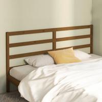 Hoofdbord 206x4x100 cm massief grenenhout honingbruin