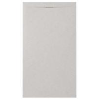 Zenon Essenza Minimal douchevloer - 140x100cm - antislip - antibacterieel - mineraalmarmer - rechthoek - Vertigo light (grijs) 400000000000044963