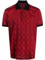 Billionaire polo à motif monogrammé brodé - Rouge