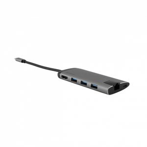 Verbatim 49142 interface hub USB 3.2 Gen 1 (3.1 Gen 1) Type-C 1000 Mbit/s Zwart, Zilver