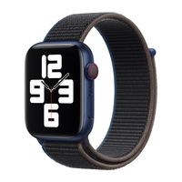 Apple origineel Sport Loop Apple Watch 42mm / 44mm / 45mm / 49mm Charcoal - MYAA2ZM/A - thumbnail