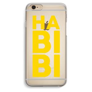 Habibi Blue: iPhone 6 / 6S Transparant Hoesje