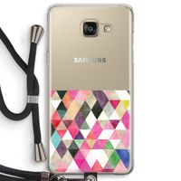 Gekleurde driehoekjes: Samsung Galaxy A5 (2016) Transparant Hoesje met koord