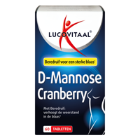 Lucovitaal Voedingssupplementen D-Mannose Cranberry Tabletten Blaas 60Tabletten
