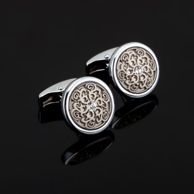 Vintage patroon Manchetknopen voor heren crystal Art Cuff-link