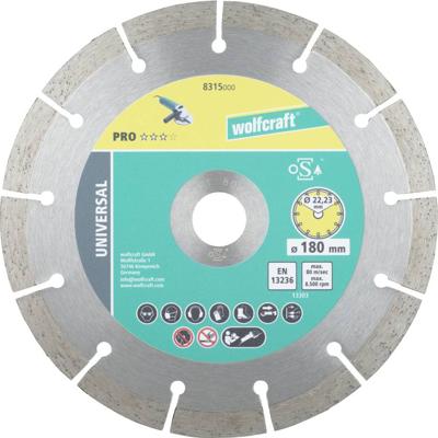 Wolfcraft 8315000 Diamanten doorslijpschijf 180 mm 1 stuk(s)
