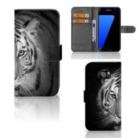 Samsung Galaxy S7 Edge | Telefoonhoesje | Met pasjeshouder | Tijger