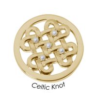 Quoins Disk QMB-62M-G Celtic Knot staal goudkleurig (M) - thumbnail